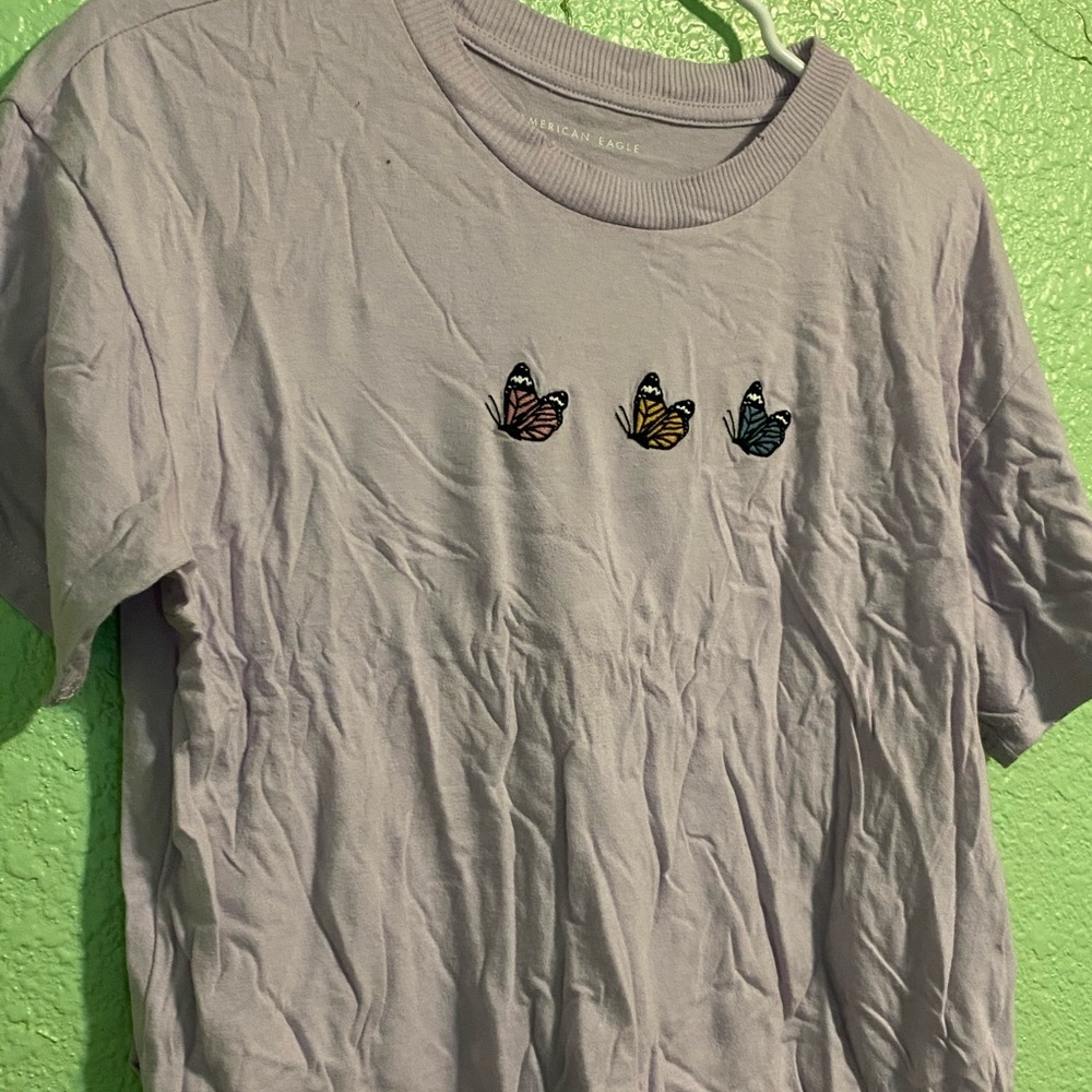 American Eagle butterflies tee